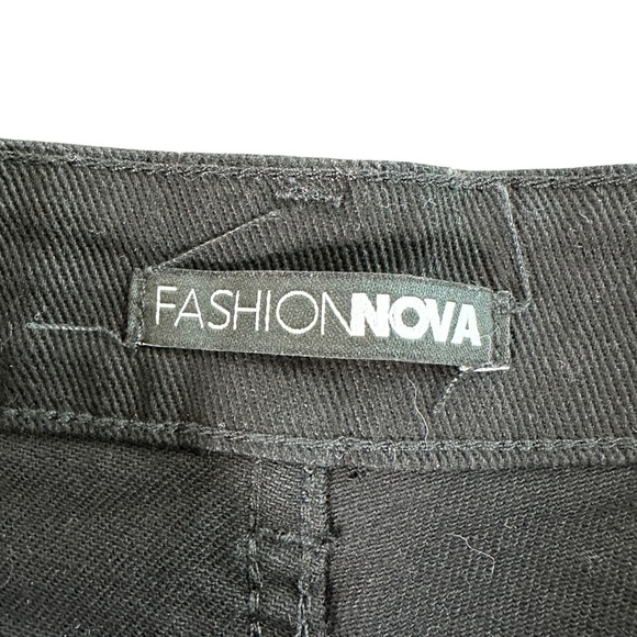 Fashion Nova Black Sequin Shorts 5 - Picture 2 of 5